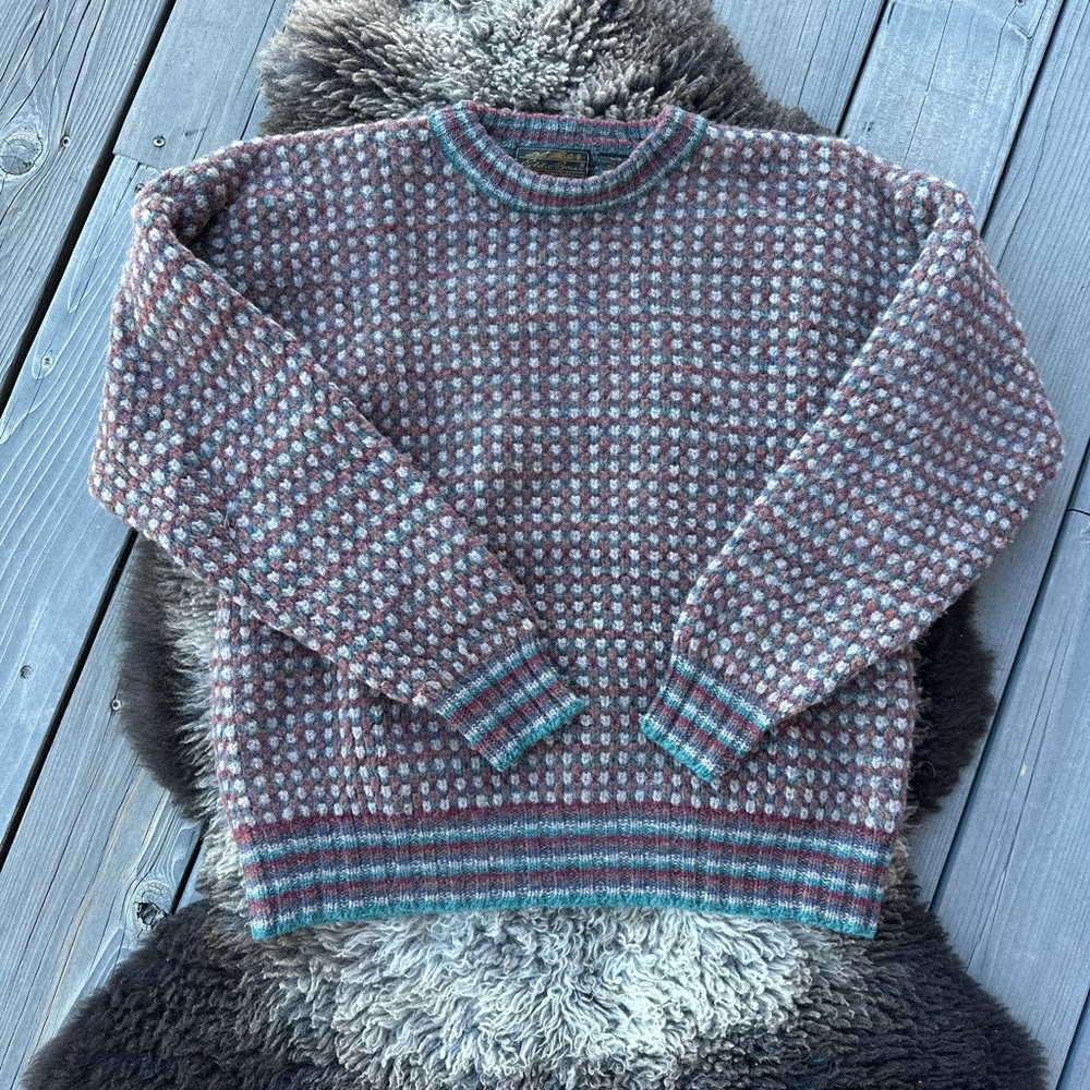 Vintage Eddie Bauer Shetland Wool Sweater Men’s Large – Expedition Outfitter